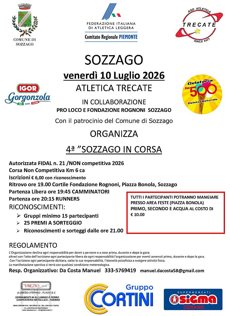 4° Sozzago in Corsa
